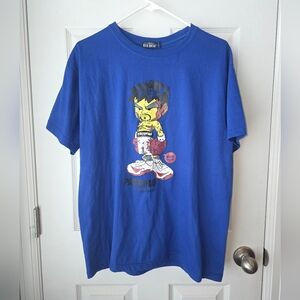 Vintage Manny Pacquiao “Living Legend” Caricature T-Shirt Mens Large Blue Boxing